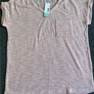 Staccato from Stitch fix Pink Short Sleeve Knit Top size small